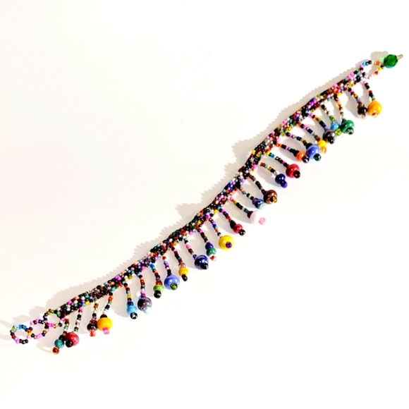 New Anklet Bracelet, Hand Beaded by Artisan in Guatemala - Picture 4 of 7